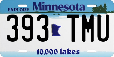 MN license plate 393TMU