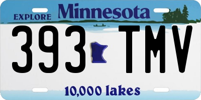 MN license plate 393TMV