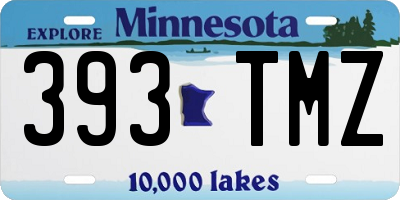MN license plate 393TMZ