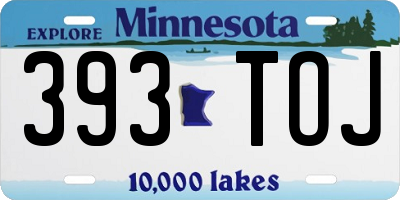 MN license plate 393TOJ
