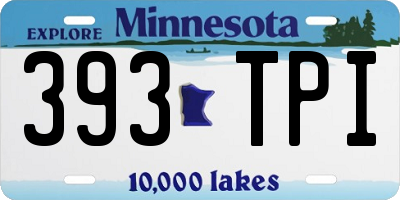 MN license plate 393TPI