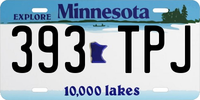 MN license plate 393TPJ