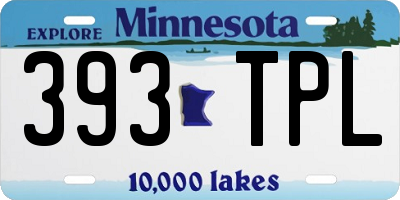 MN license plate 393TPL