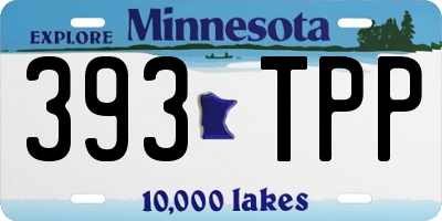 MN license plate 393TPP