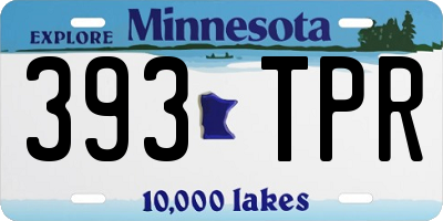 MN license plate 393TPR