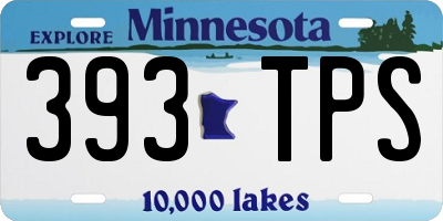 MN license plate 393TPS