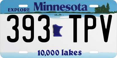 MN license plate 393TPV