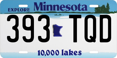 MN license plate 393TQD