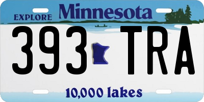 MN license plate 393TRA