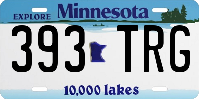 MN license plate 393TRG