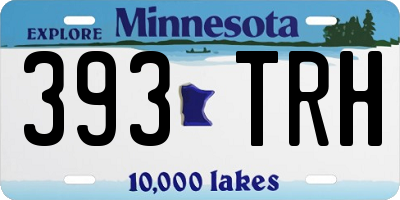 MN license plate 393TRH
