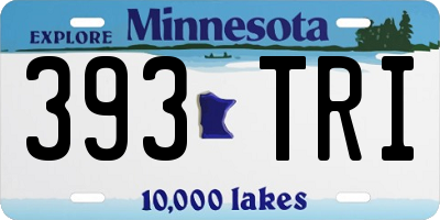 MN license plate 393TRI
