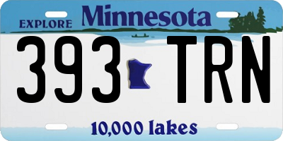 MN license plate 393TRN