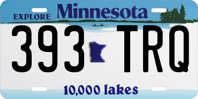 MN license plate 393TRQ