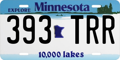 MN license plate 393TRR