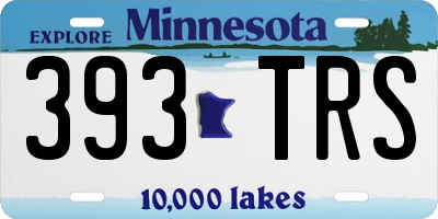 MN license plate 393TRS
