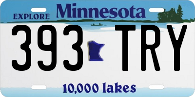 MN license plate 393TRY