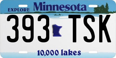 MN license plate 393TSK
