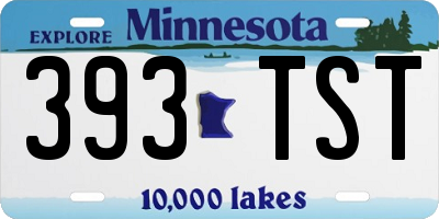 MN license plate 393TST