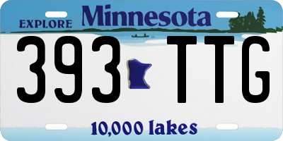 MN license plate 393TTG