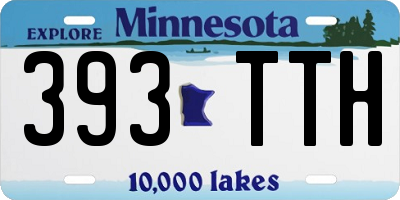 MN license plate 393TTH