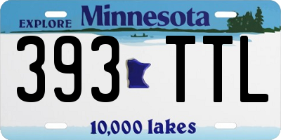 MN license plate 393TTL