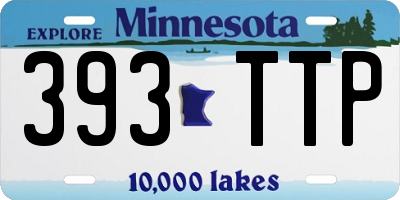 MN license plate 393TTP