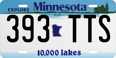 MN license plate 393TTS