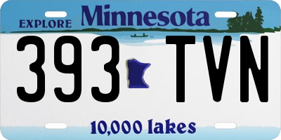 MN license plate 393TVN