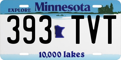 MN license plate 393TVT