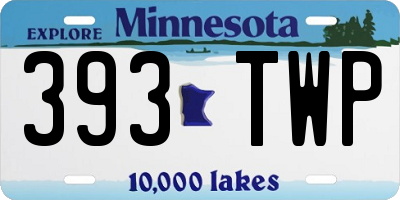 MN license plate 393TWP