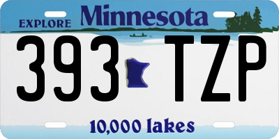 MN license plate 393TZP