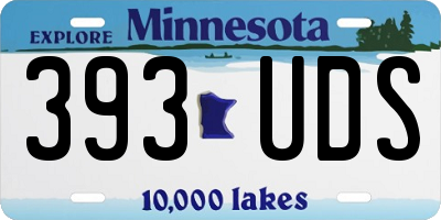 MN license plate 393UDS