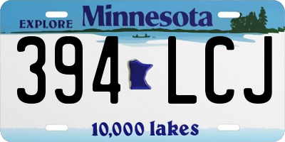 MN license plate 394LCJ