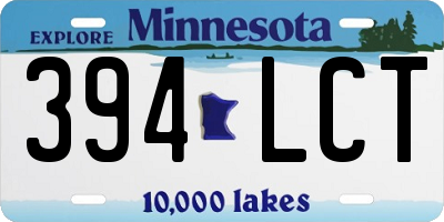 MN license plate 394LCT