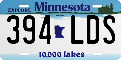 MN license plate 394LDS