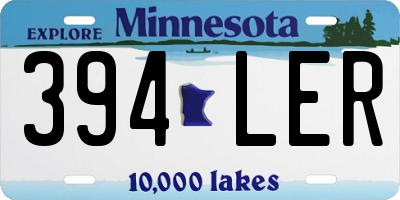 MN license plate 394LER