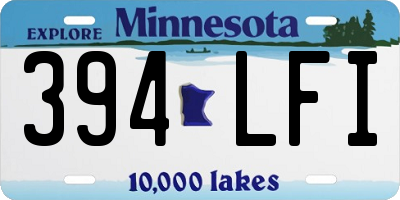 MN license plate 394LFI