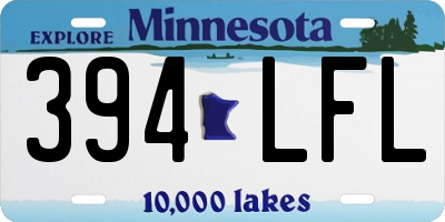 MN license plate 394LFL