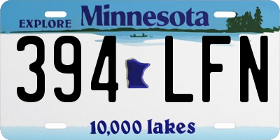 MN license plate 394LFN