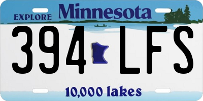 MN license plate 394LFS