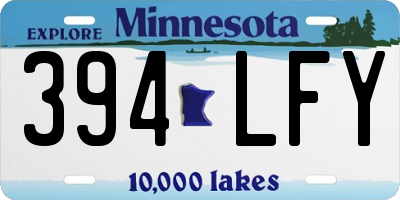 MN license plate 394LFY