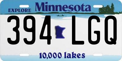MN license plate 394LGQ