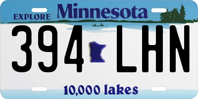 MN license plate 394LHN