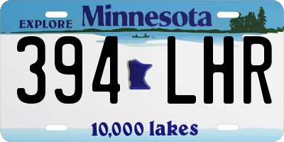MN license plate 394LHR