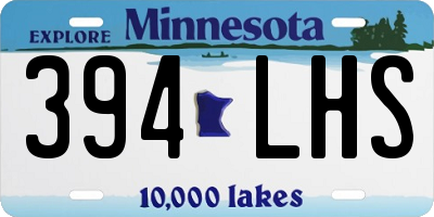 MN license plate 394LHS