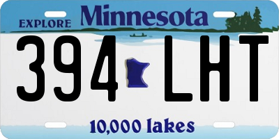 MN license plate 394LHT