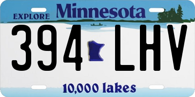 MN license plate 394LHV