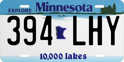 MN license plate 394LHY