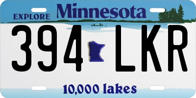 MN license plate 394LKR